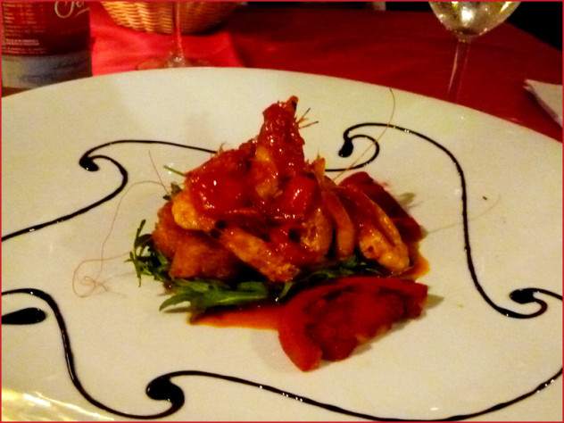 悪魔風エビチリ